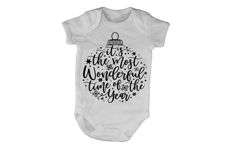 Most Wonderful Time - Christmas Bauble - Baby Grow