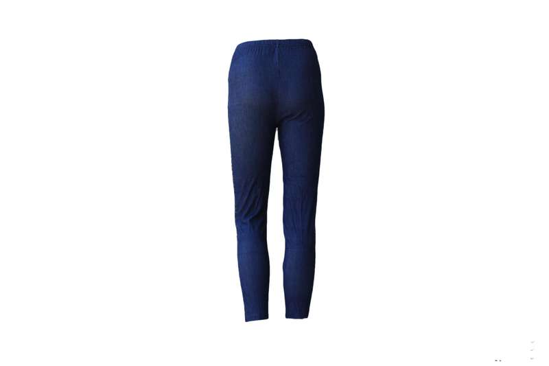 Dark Blue Jeggings With Sparkle - M-L