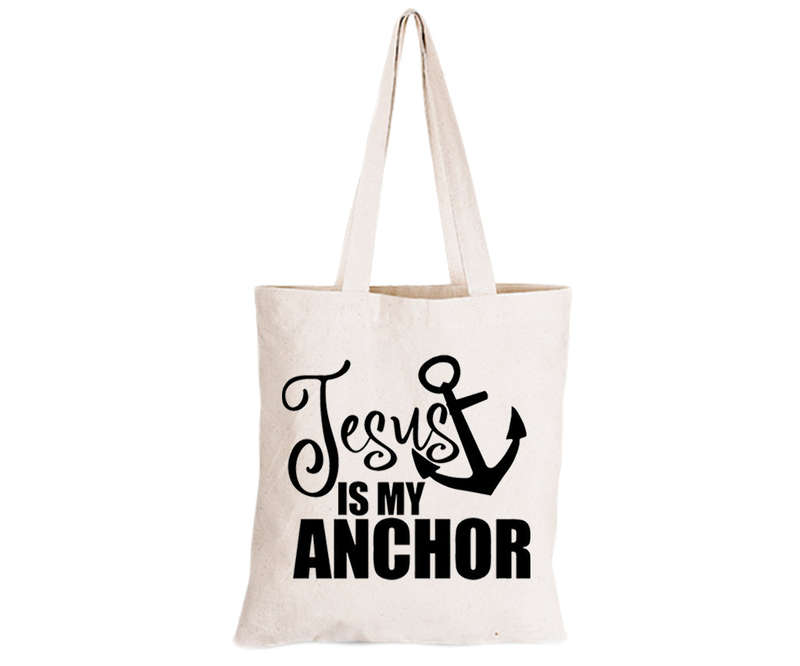 Jesus - My Anchor - Eco-Cotton Natural Fibre Bag
