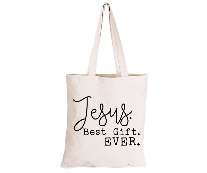 Jesus - Best Gift Ever - Eco-Cotton Natural Fibre Bag