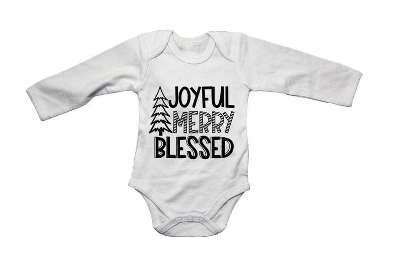 Joyful. Merry - Christmas - Baby Grow