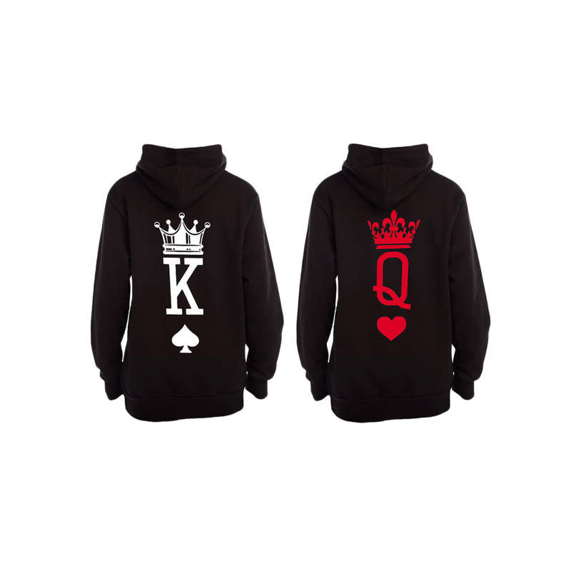 King of Spades, Queen of Hearts - Couples Hoodies (1 Set)