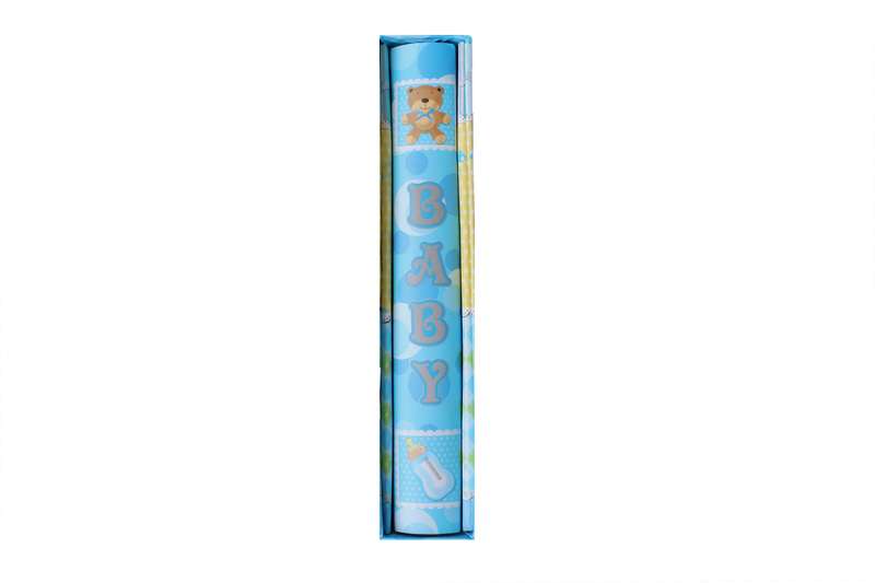 Blue Baby Footprint, Baby Photo Album