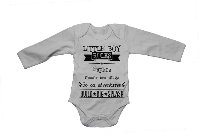 Little Boy Rules! - Baby Grow