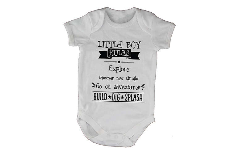 Little Boy Rules! - Baby Grow