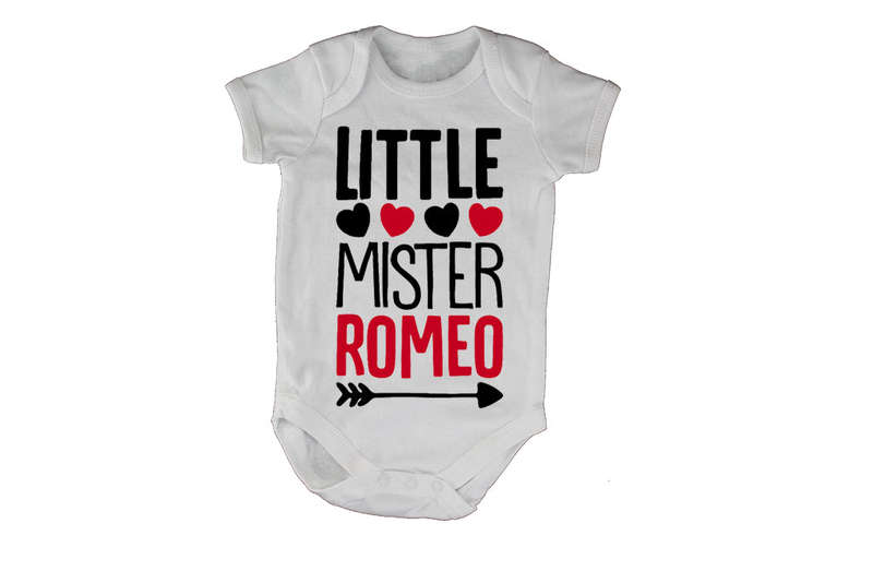 Little Mister Romeo - Valentine - Baby Grow