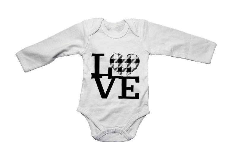 Love - Plaid Heart - Valentine - Baby Grow