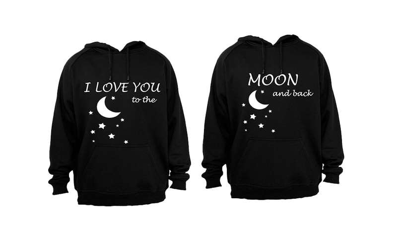 I Love you to the Moon & Back - Couples Hoodies (1 Set)