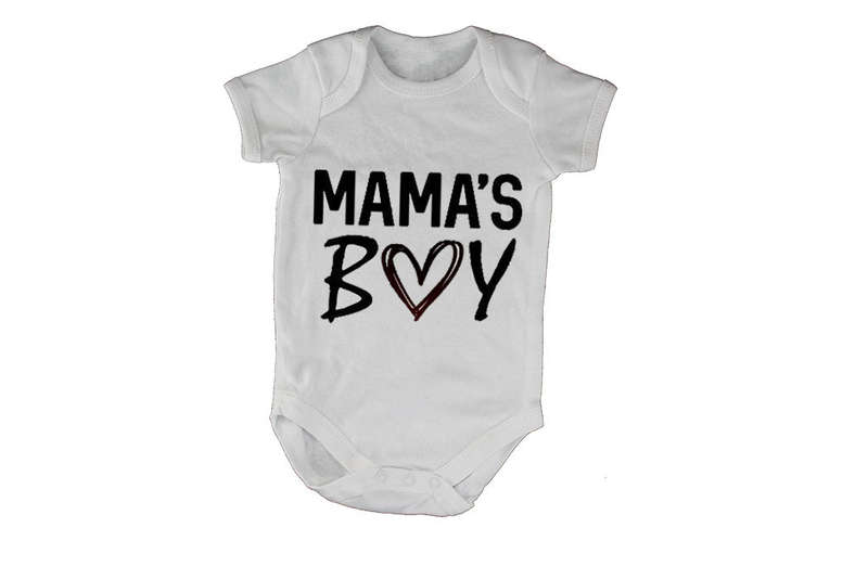 Mama's Boy - Heart - Baby Grow