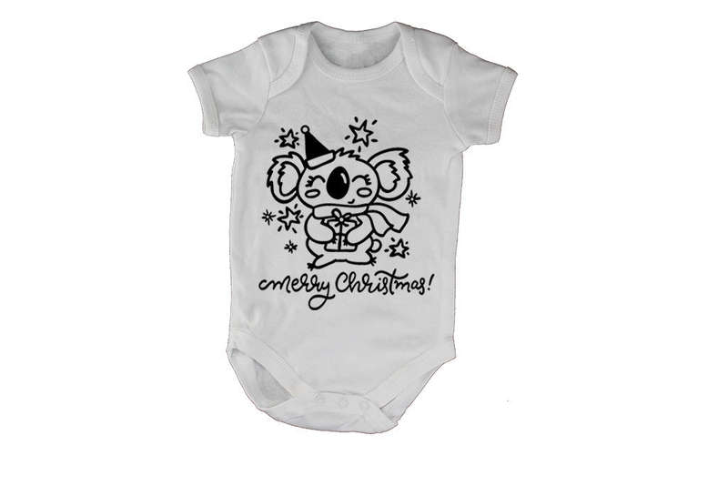 Merry Christmas - Koala - Baby Grow
