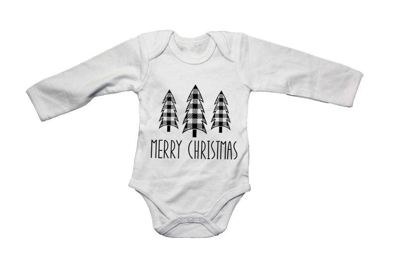 Merry Christmas - Trees - Baby Grow