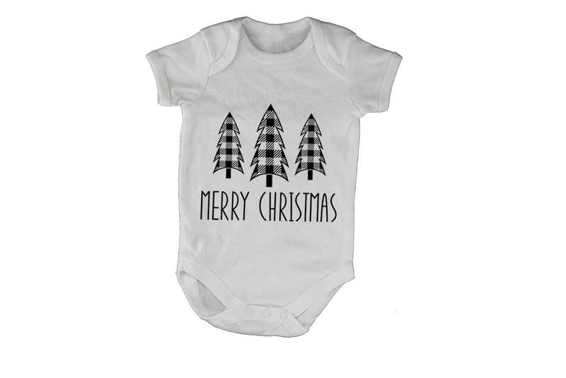 Merry Christmas - Trees - Baby Grow