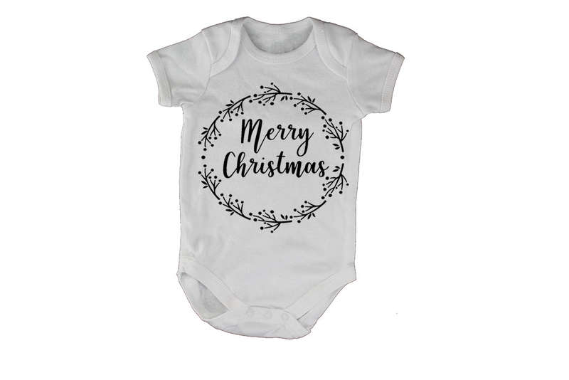 Merry Christmas - Circular - Baby Grow