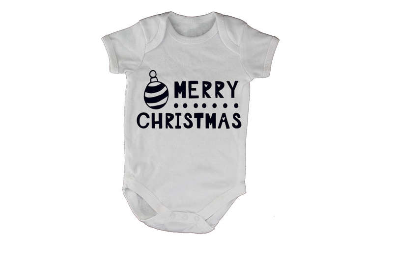 Merry Christmas - Dots - Baby Grow