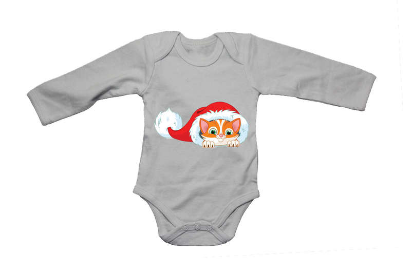 Mischief Christmas Kitten - Baby Grow