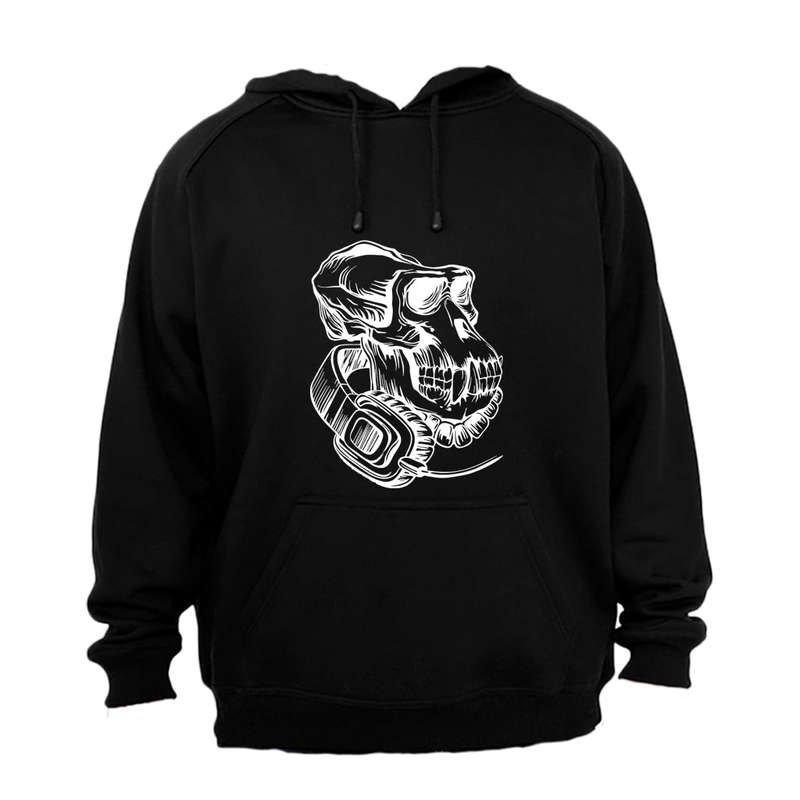 Monkey Skull - Headphones - Hoodie