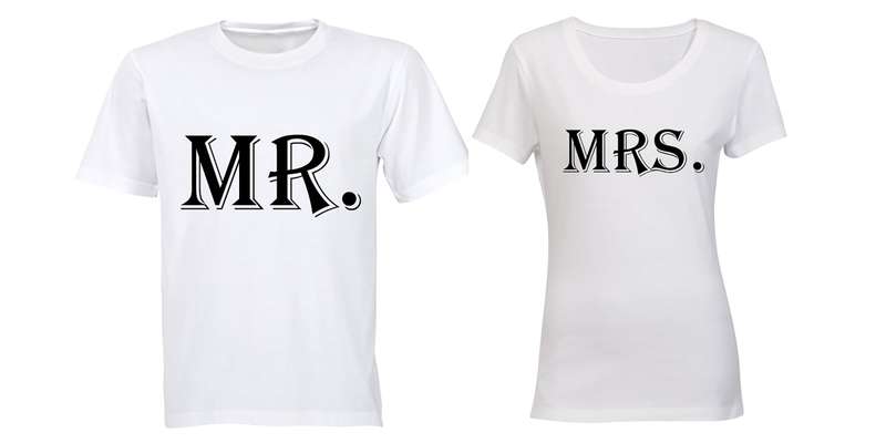 Mr & Mrs - Couples Tees