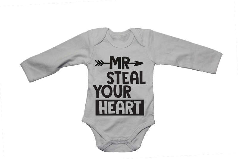 Mr. Steal Your Heart - Arrow Design - Baby Grow