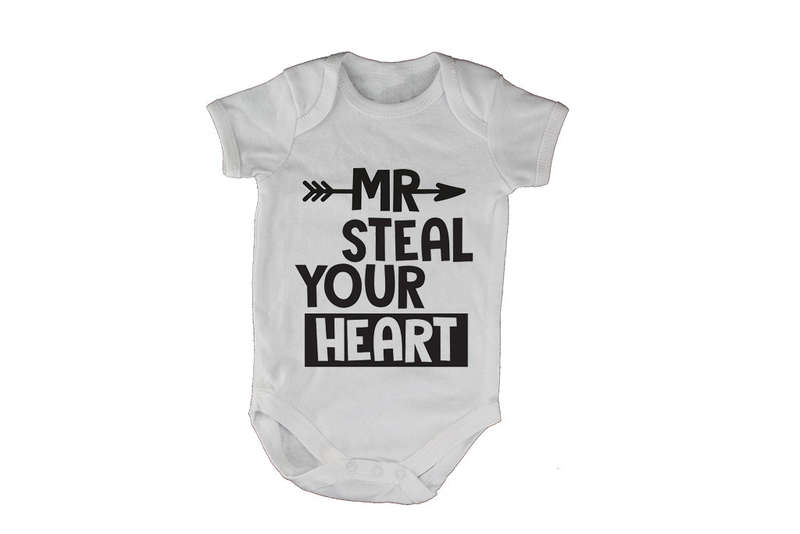 Mr. Steal Your Heart - Arrow Design - Baby Grow