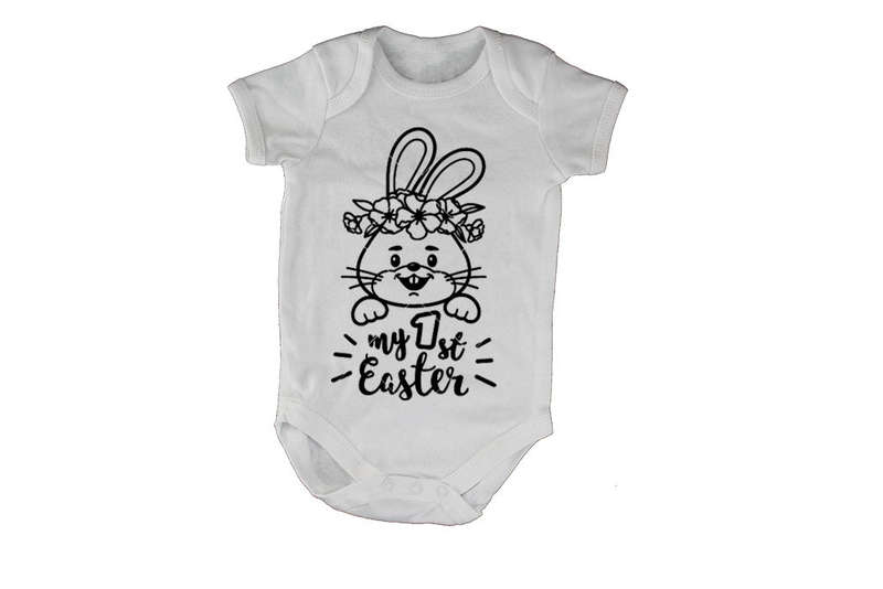 My 1st Easter - Floral Bunny - Baby Grow