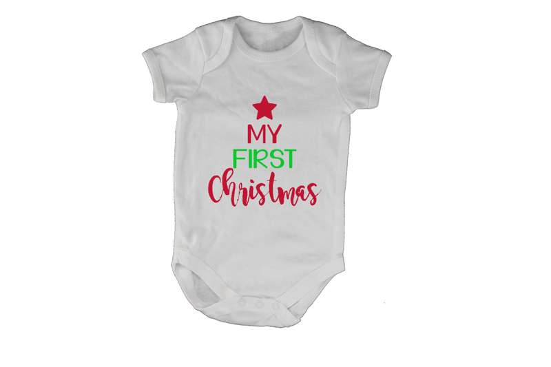 My First Christmas - Tree Design - Baby Grow