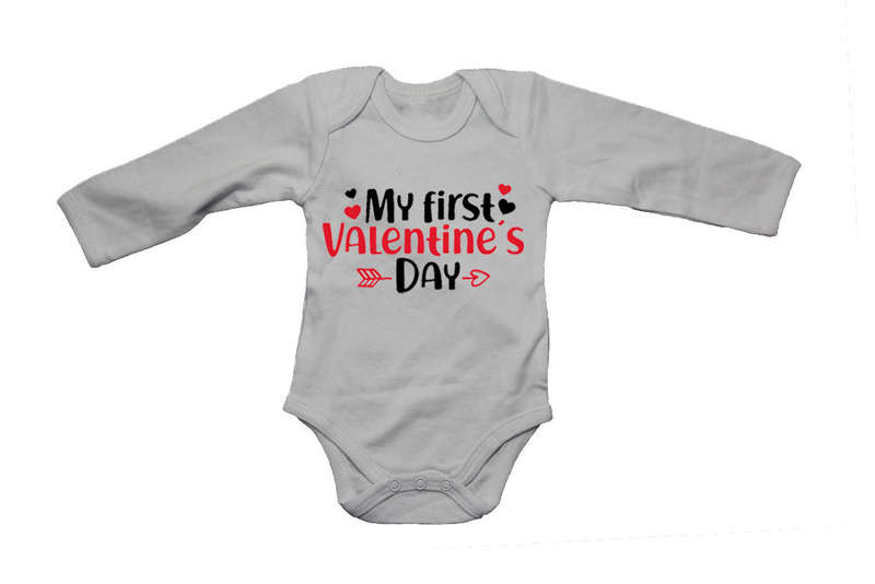 My First Valentine's Day - Hearts - Baby Grow