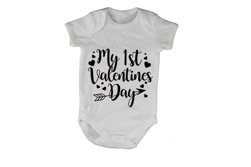 My 1st Valentine's Day - Hearts - Baby Grow