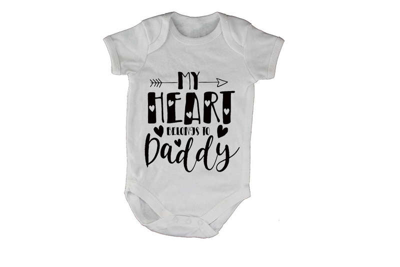 My Heart Belongs To Daddy - Arrow - Baby Grow