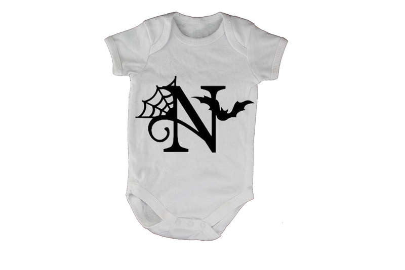 N - Halloween Spiderweb - Baby Grow
