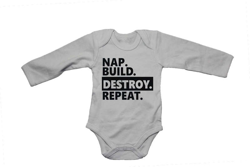 Nap. Build. Destroy. Repeat! - Baby Grow