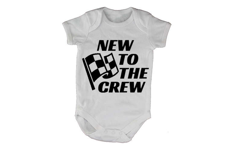 New to the Crew, Race Flag - Baby Grow