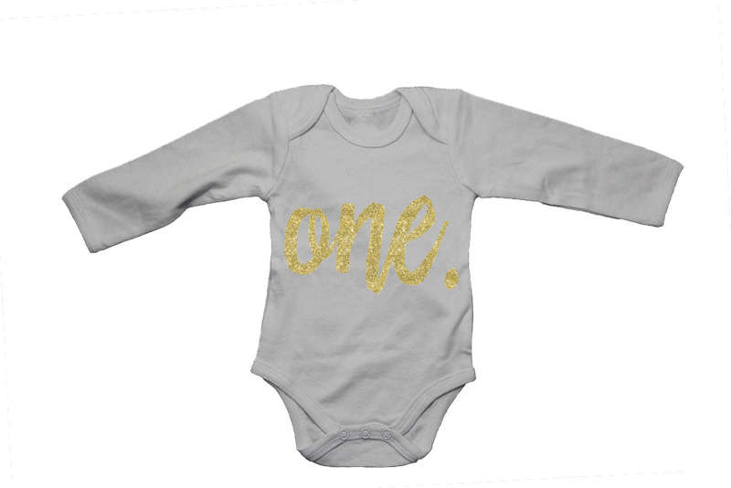 ONE - Glitter Gold - Baby Grow