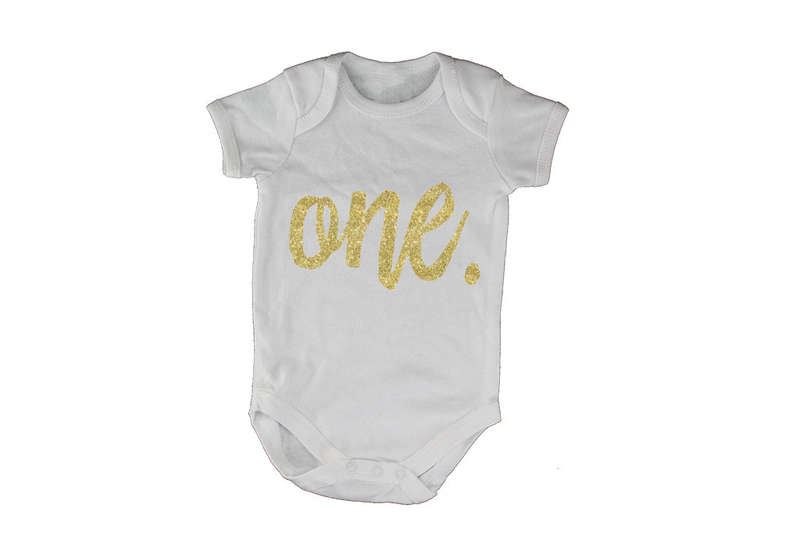 ONE - Glitter Gold - Baby Grow