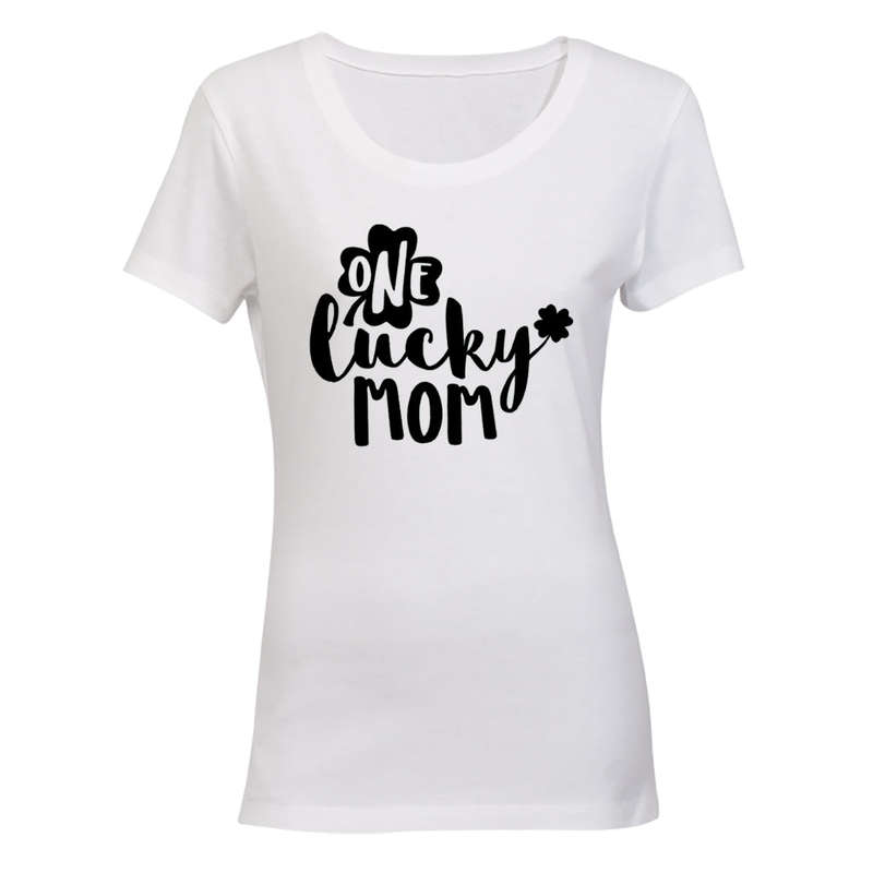 One Lucky Mom - St Patricks Day - Ladies - T-Shirt