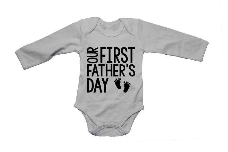 Our First Father's Day - Little Feet - Baby Grow
