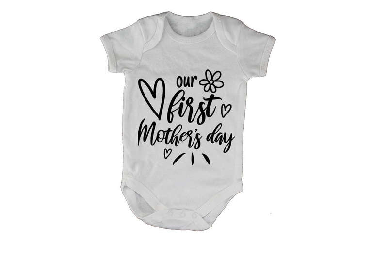 Our First Mothers Day - Flower - Baby Grow