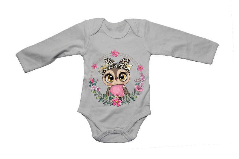 Owl Wreath - Baby Grow