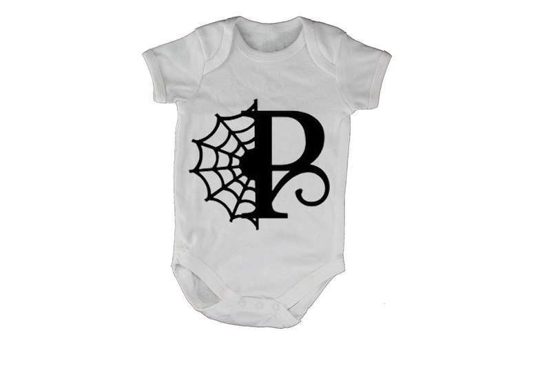 P - Halloween Spiderweb - Baby Grow