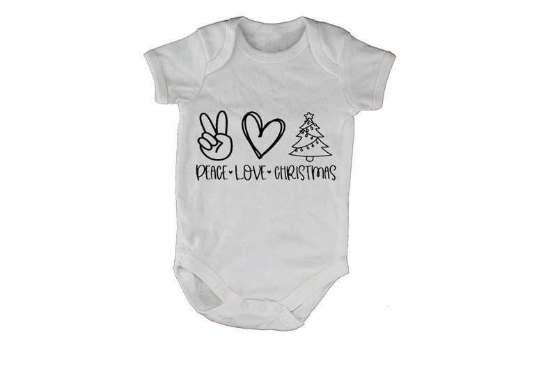 Peace. Love. Christmas - Baby Grow