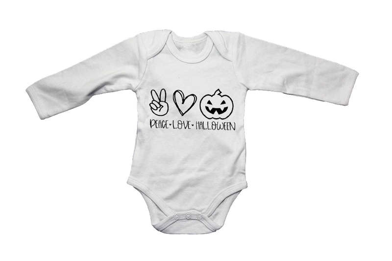 Peace. Love. Halloween - Baby Grow