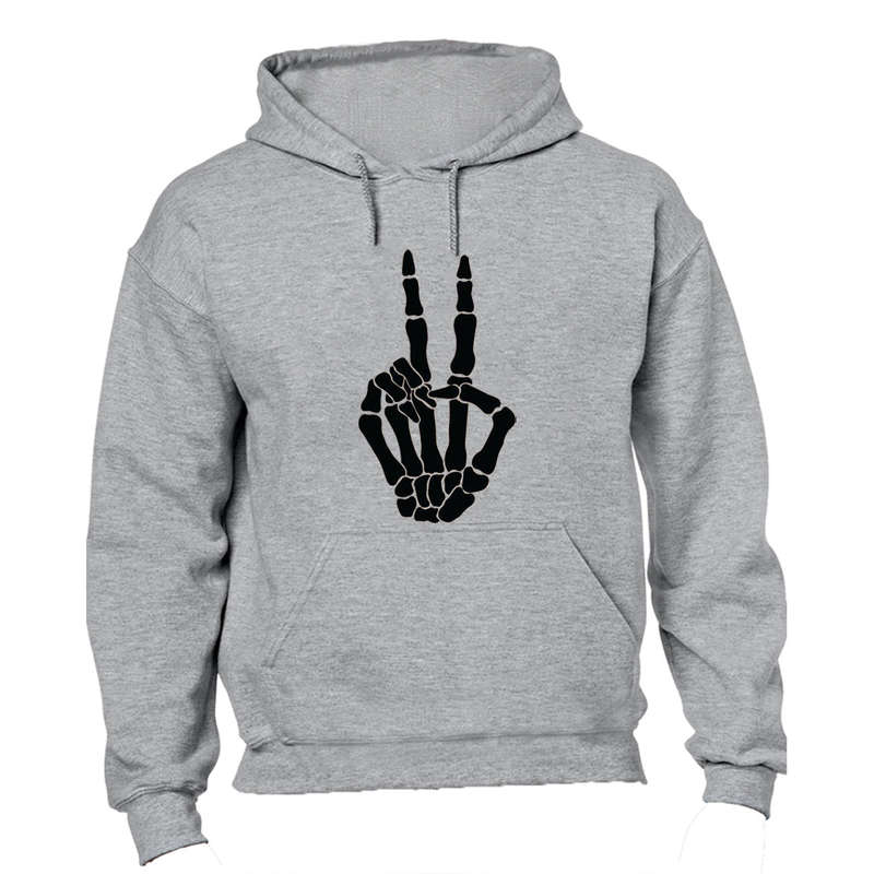 Skeleton Peace Sign - Halloween - Hoodie