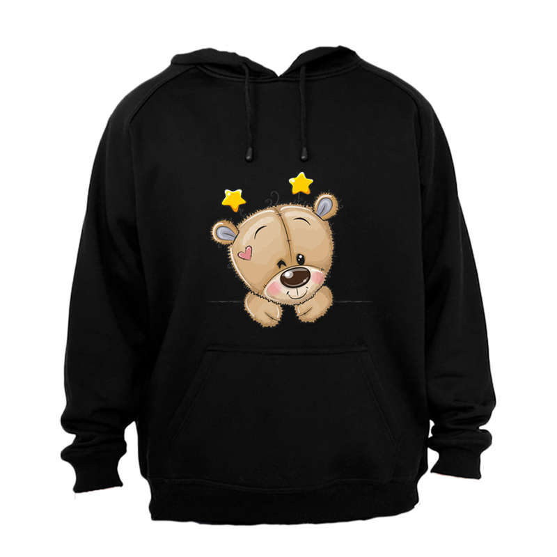 Peeking Teddy - Stars - Hoodie