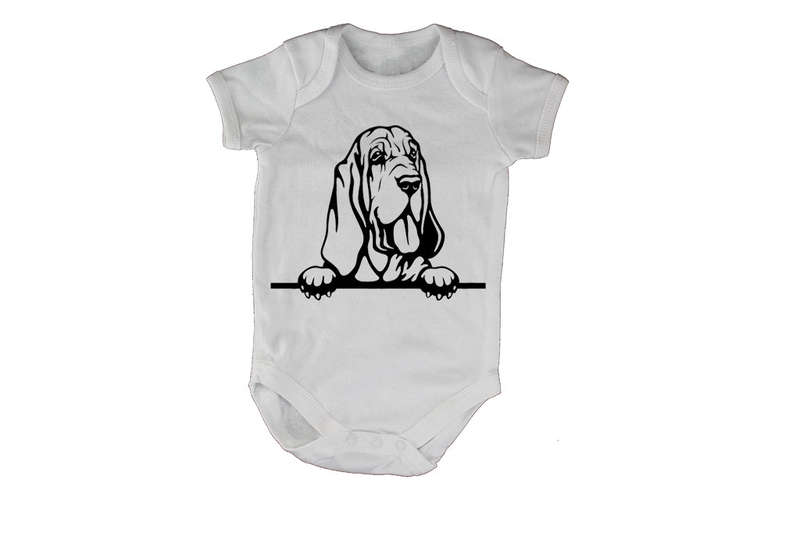 Peeking Bloodhound - Baby Grow