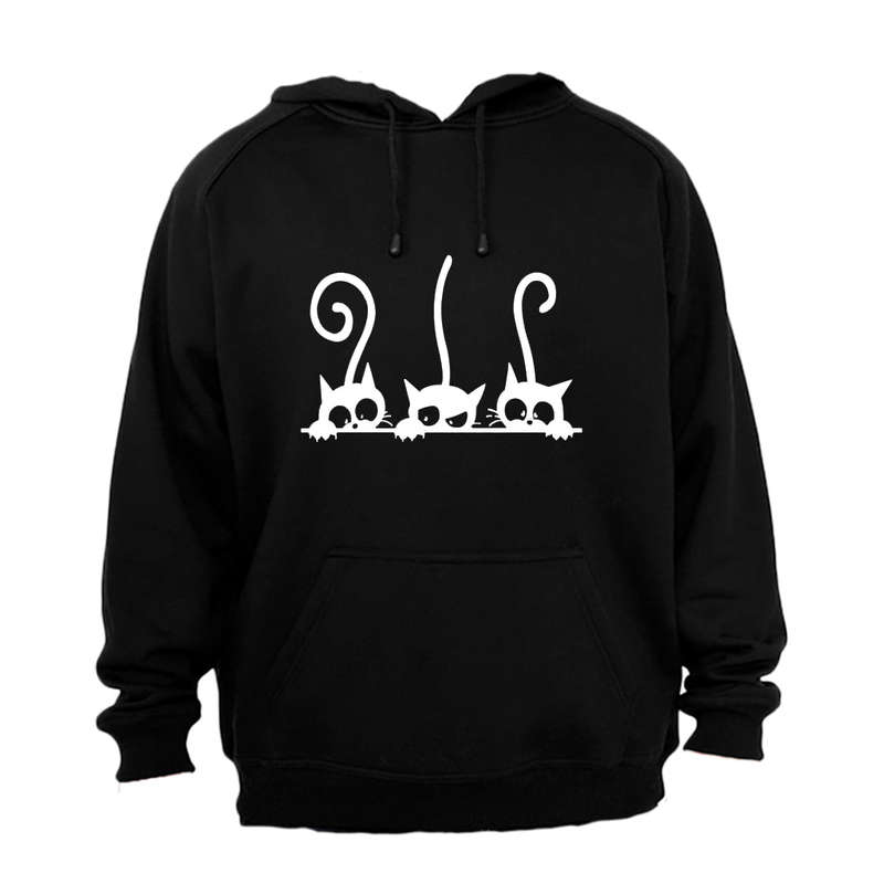 Peeking Cats - Hoodie
