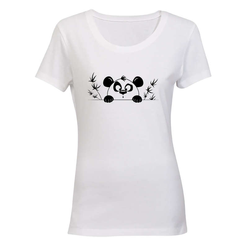 Peeking Panda - Ladies - T-Shirt