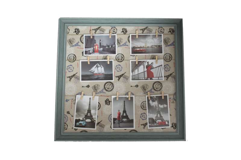 Green Eiffel Tower Inspired Peg Line Photo Frame