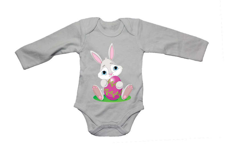 Pink Egg - Easter Bunny - Baby Grow