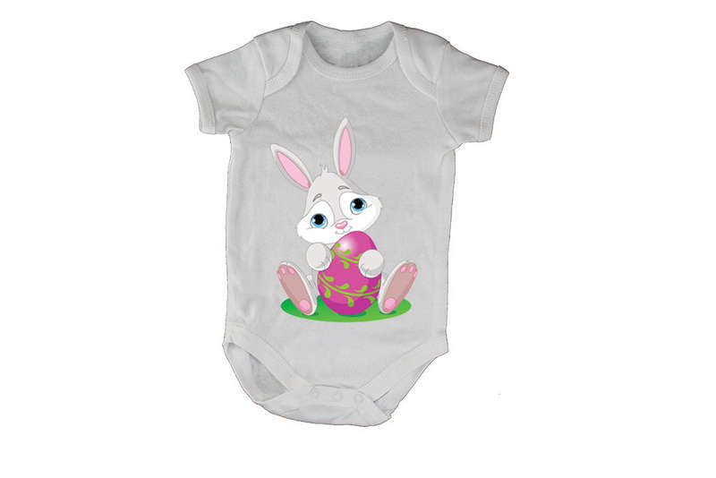 Pink Egg - Easter Bunny - Baby Grow