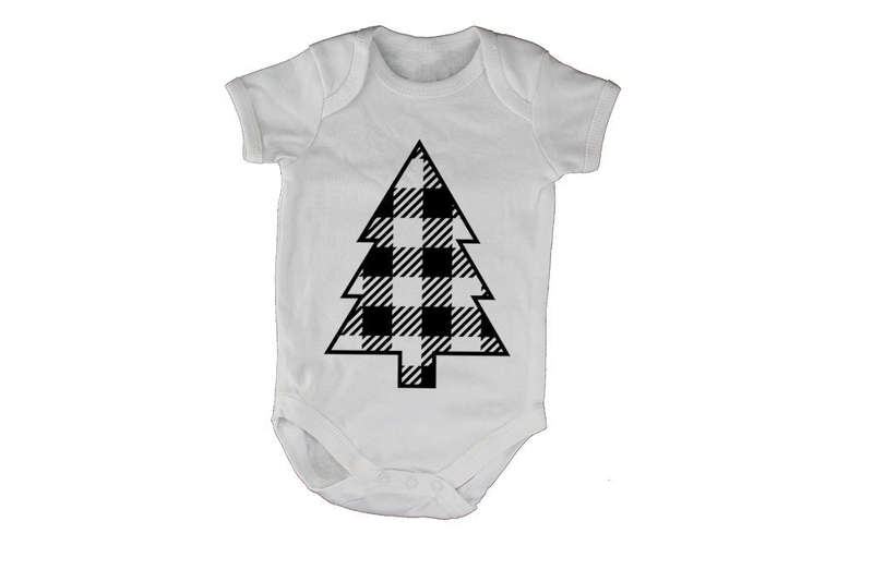 Plaid Christmas Tree - Baby Grow