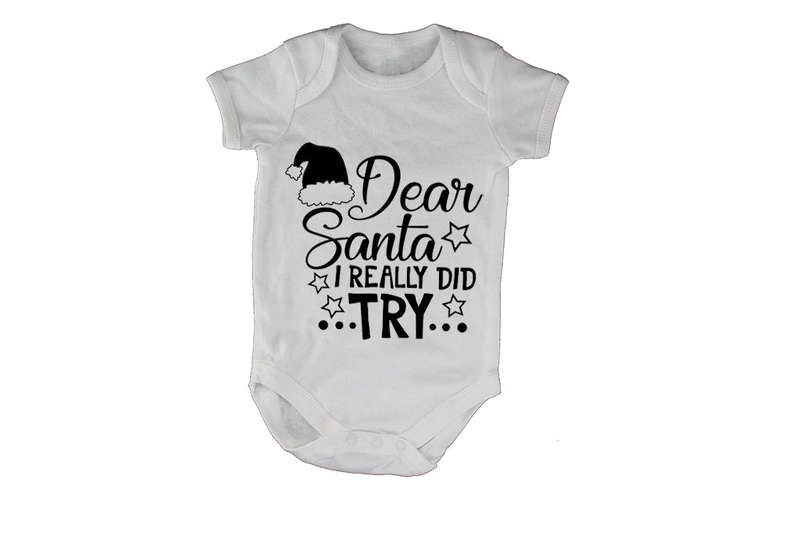 Really Did Try - Christmas - Baby Grow